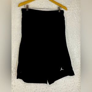 Nike Air Jordan Men's Athletic Shorts Jumpman Basketball Polyester Black Sz XL